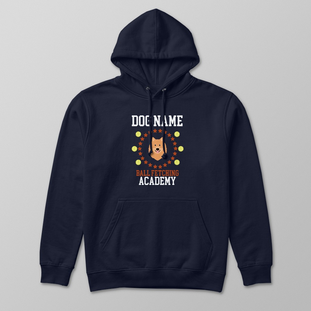 Ball Fetching Academy: Personalized {breedFullName} Hoodie