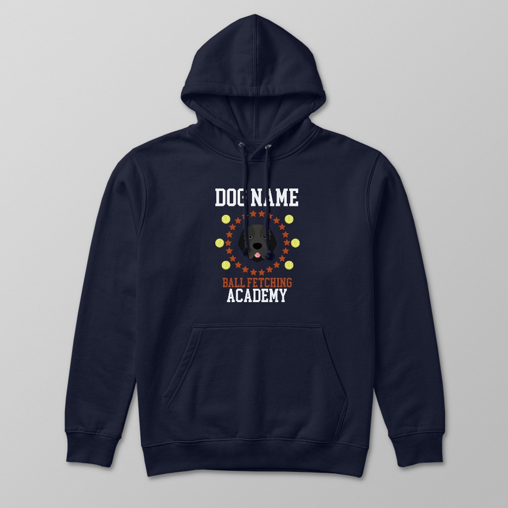 Ball Fetching Academy: Personalized {breedFullName} Hoodie