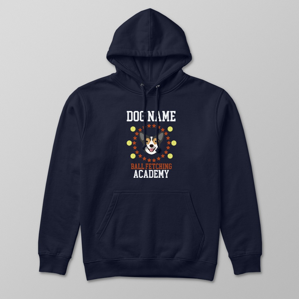Ball Fetching Academy: Personalized {breedFullName} Hoodie