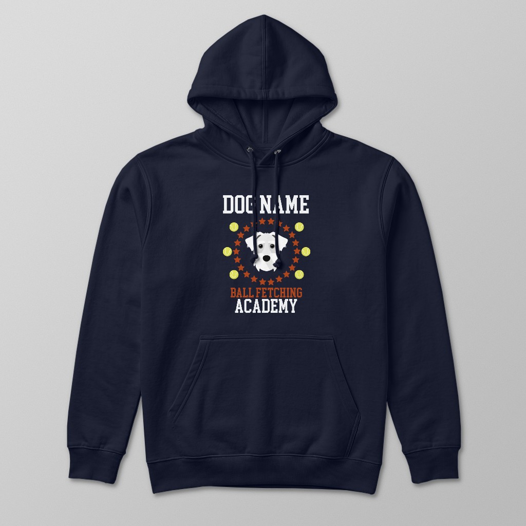 Ball Fetching Academy: Personalized {breedFullName} Hoodie