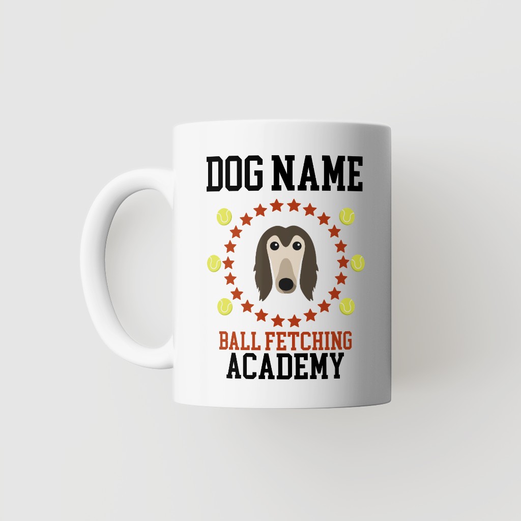 Ball Fetching Academy: Personalized {breedFullName} Mug