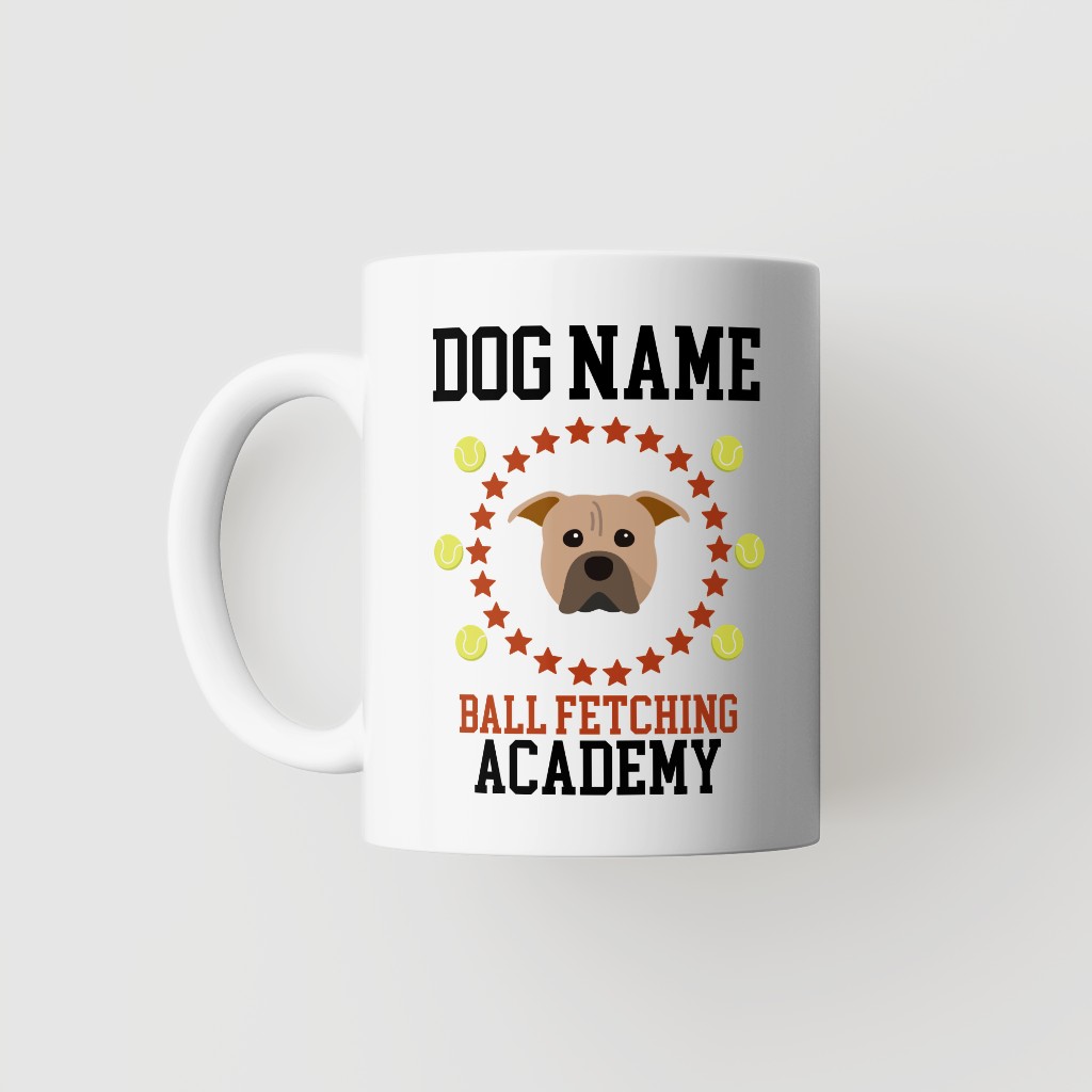 Ball Fetching Academy: Personalized {breedFullName} Mug