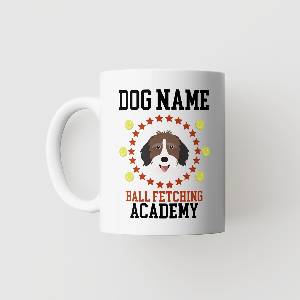 Ball Fetching Academy: Personalized {breedFullName} Mug