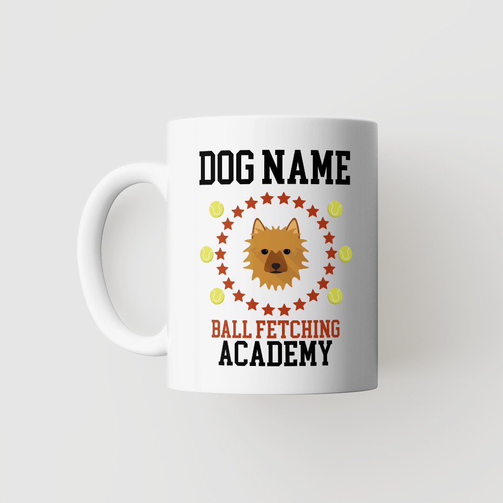 Ball Fetching Academy: Personalized {breedFullName} Mug