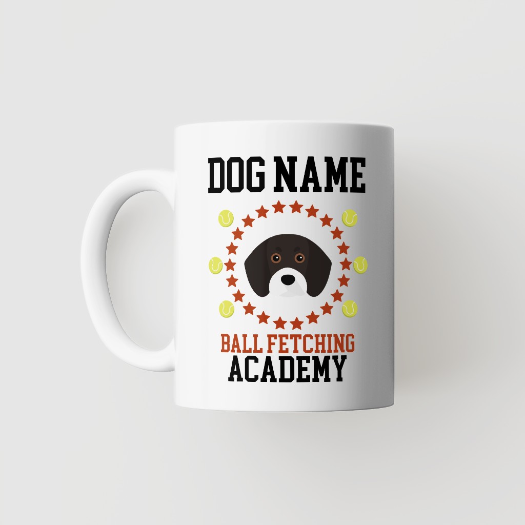 Ball Fetching Academy: Personalized {breedFullName} Mug