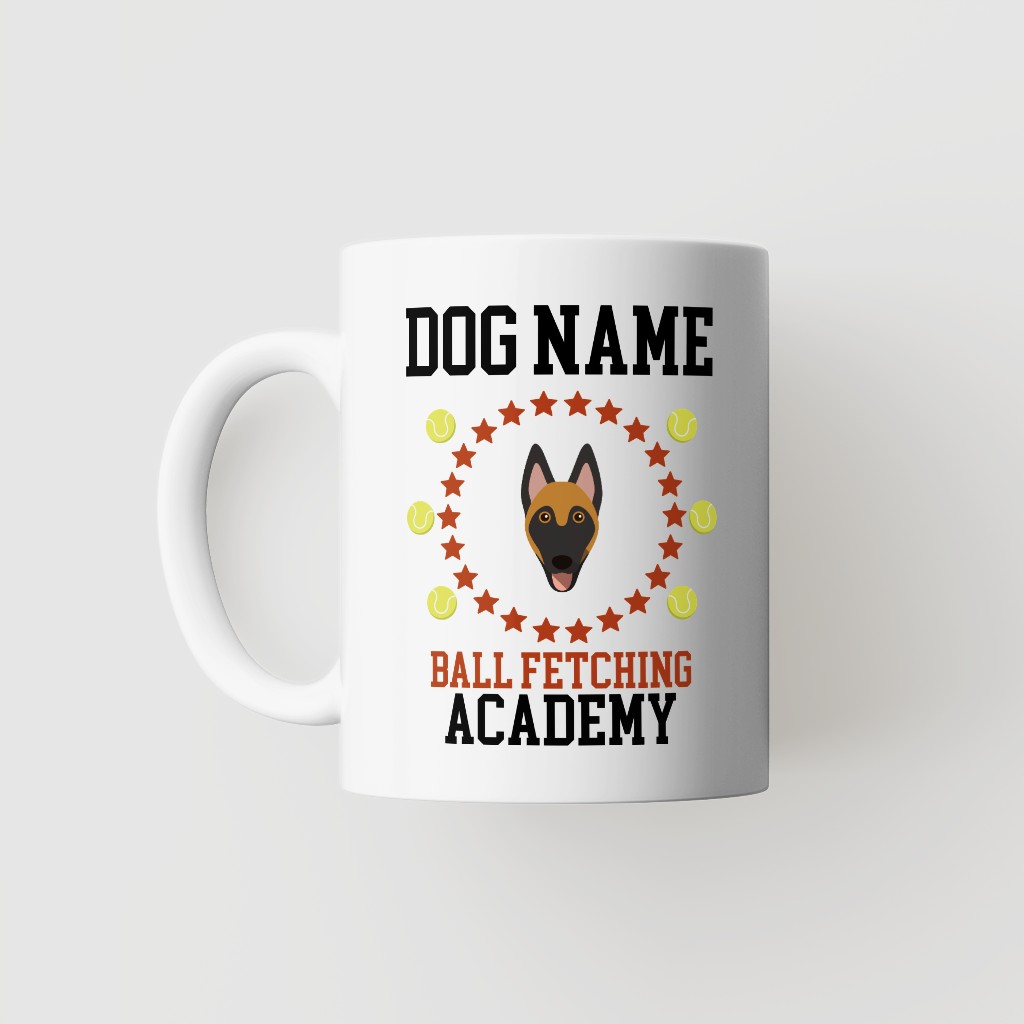 Ball Fetching Academy: Personalized {breedFullName} Mug