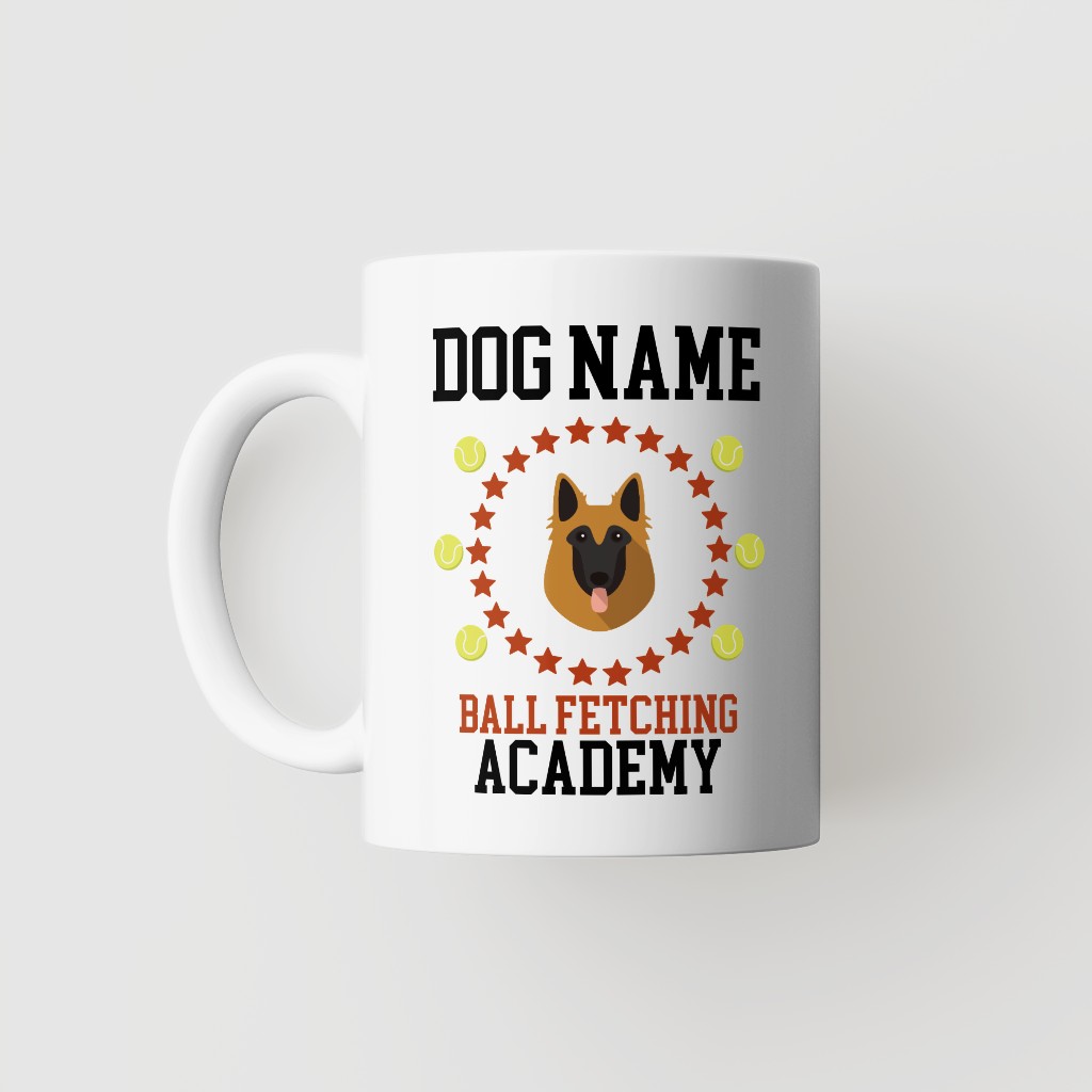 Ball Fetching Academy: Personalized {breedFullName} Mug