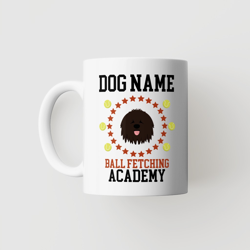Ball Fetching Academy: Personalized {breedFullName} Mug