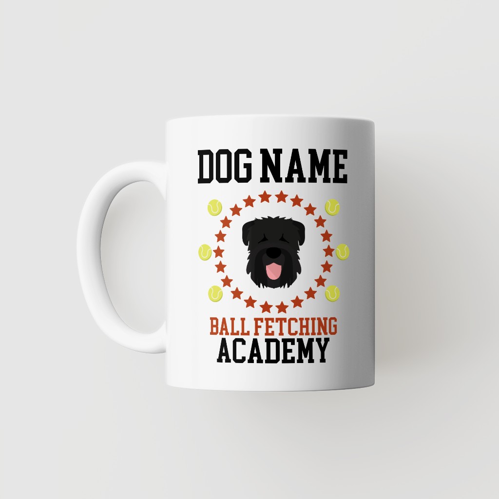 Ball Fetching Academy: Personalized {breedFullName} Mug