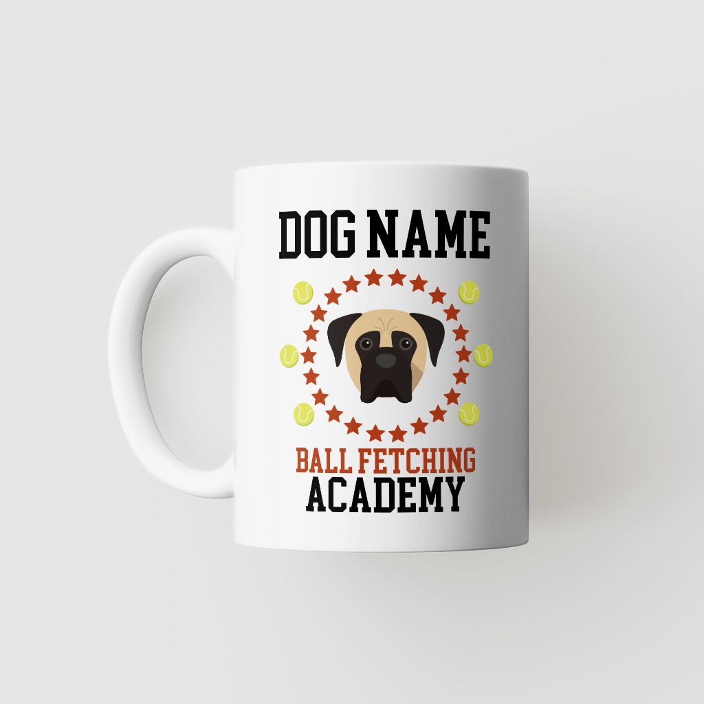 Ball Fetching Academy: Personalized {breedFullName} Mug