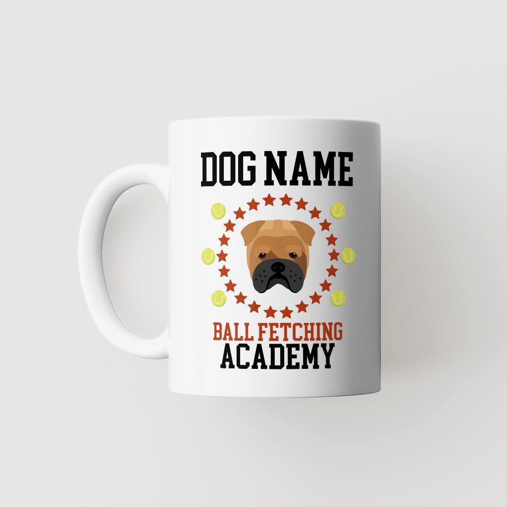 Ball Fetching Academy: Personalized {breedFullName} Mug