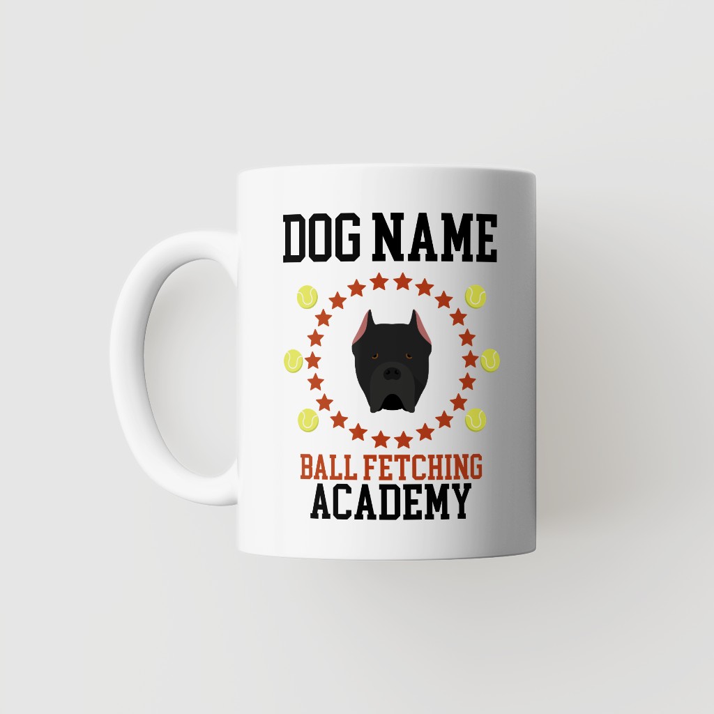 Ball Fetching Academy: Personalized {breedFullName} Mug