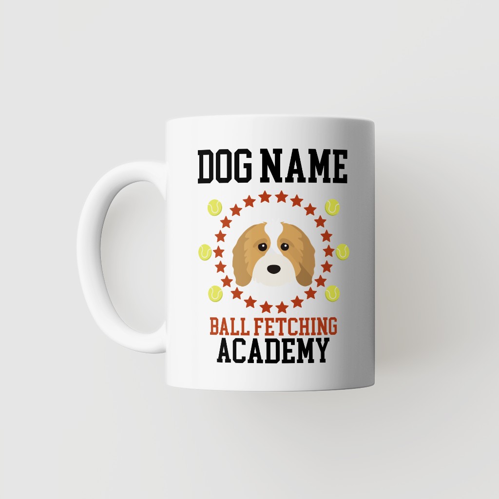 Ball Fetching Academy: Personalized {breedFullName} Mug