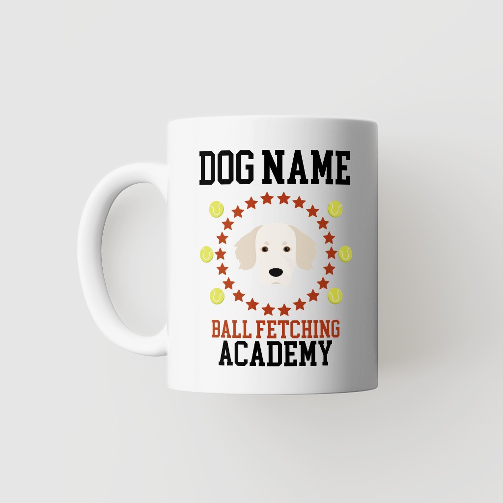 Ball Fetching Academy: Personalized {breedFullName} Mug