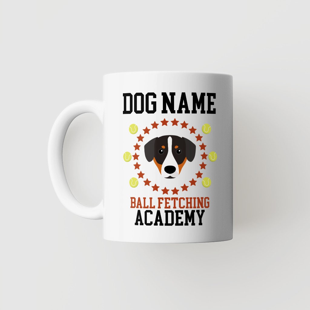 Ball Fetching Academy: Personalized {breedFullName} Mug