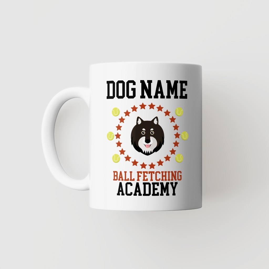Ball Fetching Academy: Personalized {breedFullName} Mug