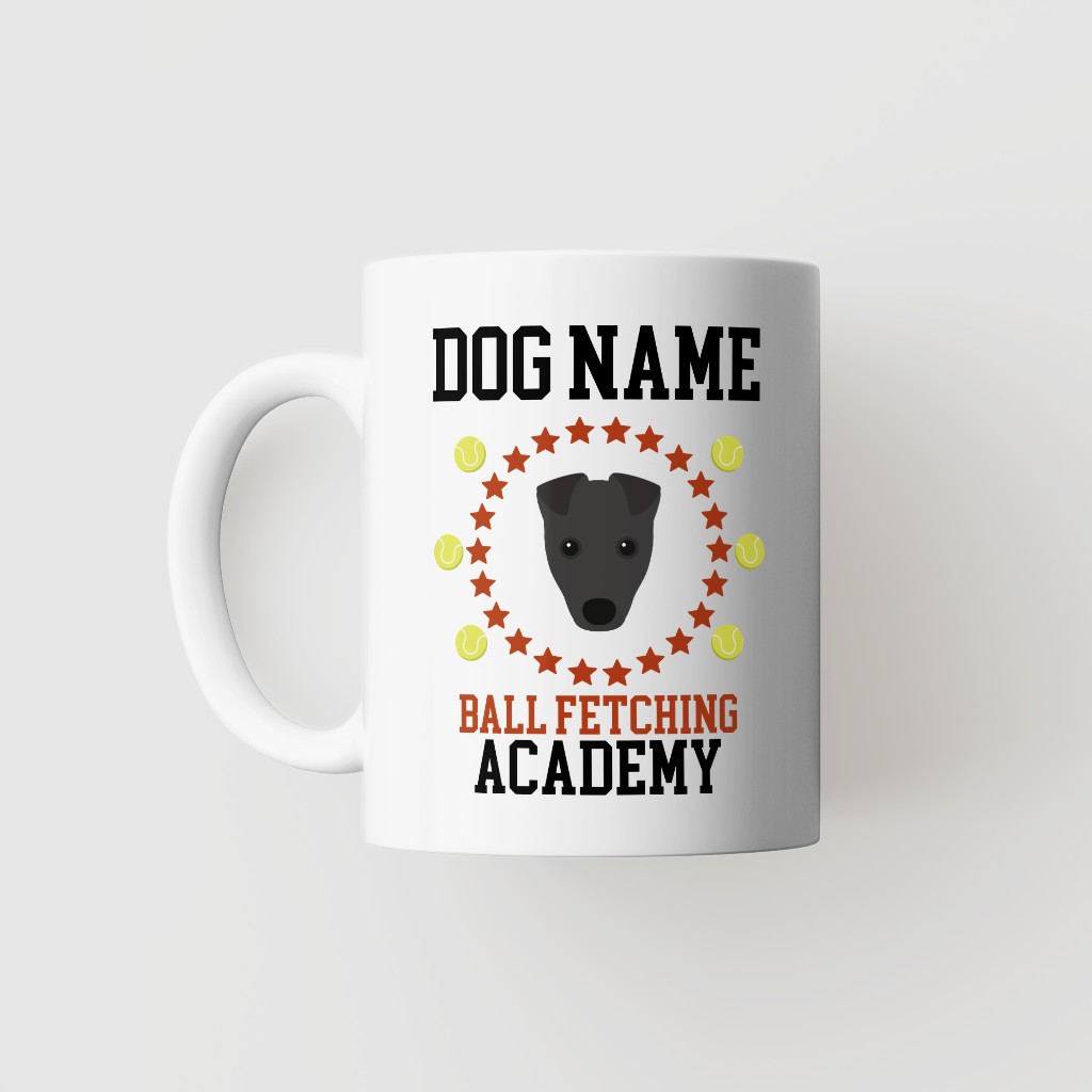 Ball Fetching Academy: Personalized {breedFullName} Mug