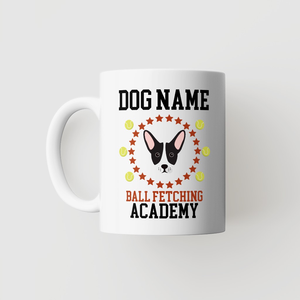 Ball Fetching Academy: Personalized {breedFullName} Mug