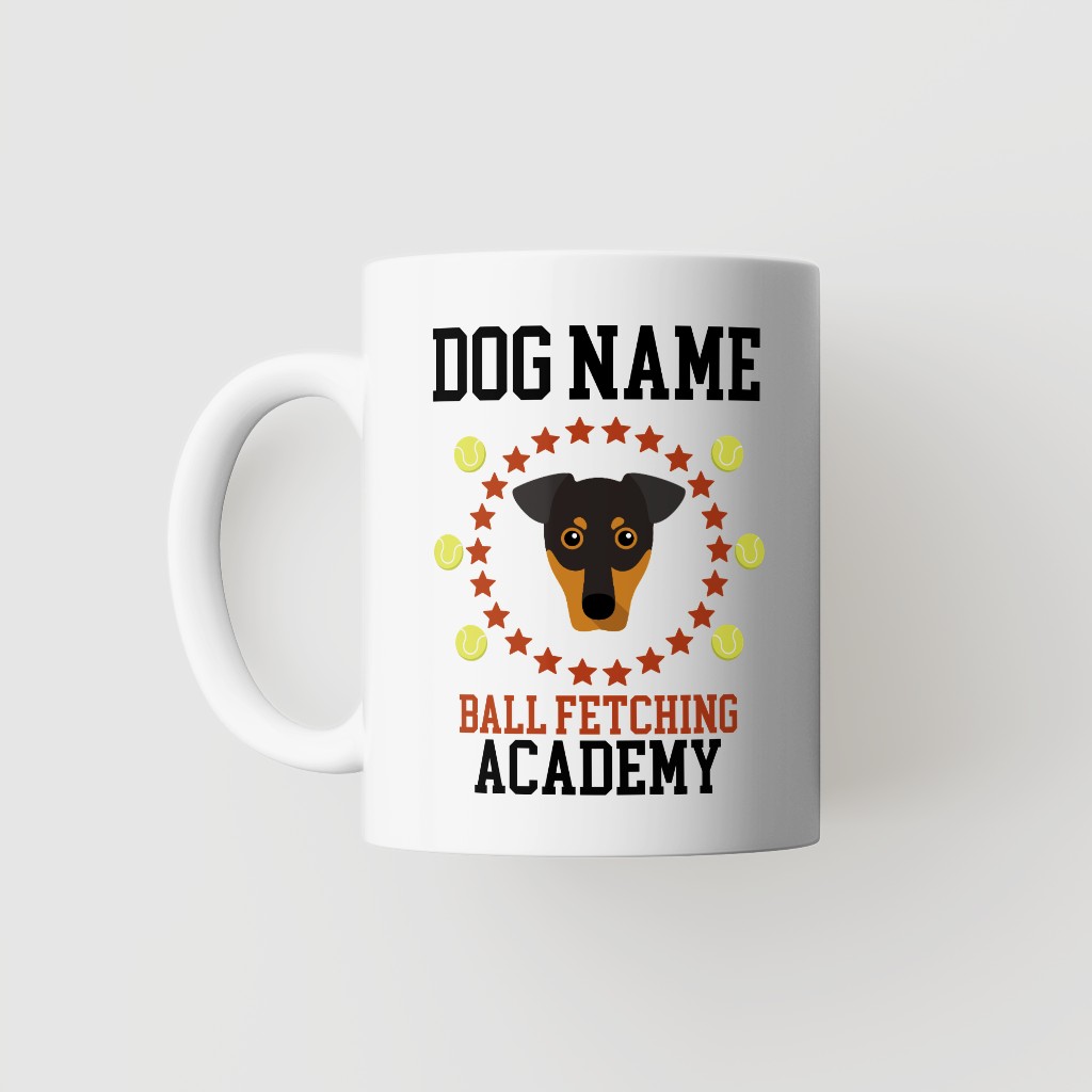 Ball Fetching Academy: Personalized {breedFullName} Mug