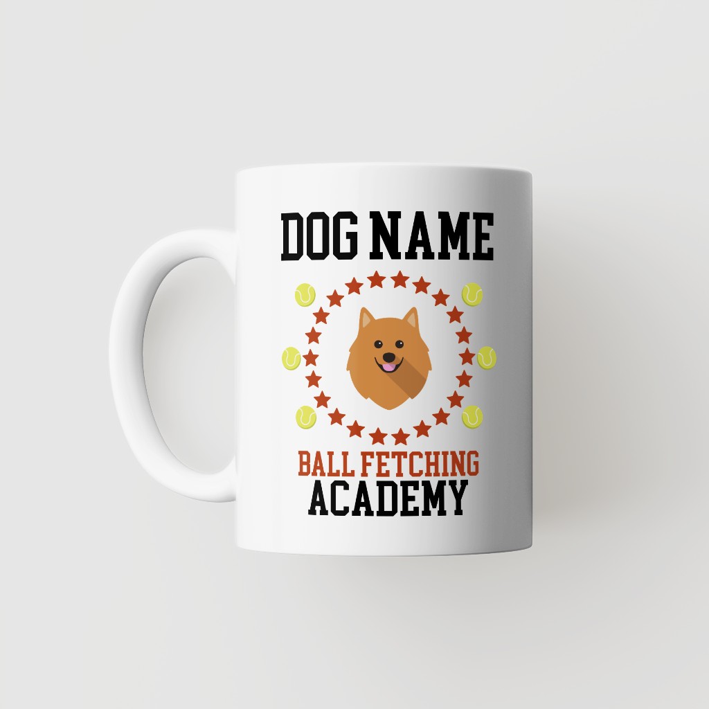 Ball Fetching Academy: Personalized {breedFullName} Mug
