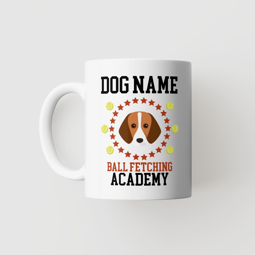 Ball Fetching Academy: Personalized {breedFullName} Mug