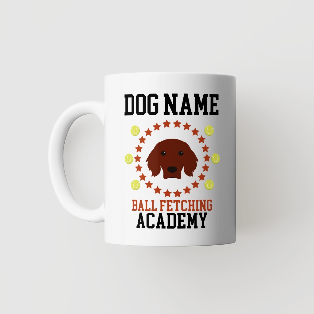 Ball Fetching Academy: Personalized {breedFullName} Mug