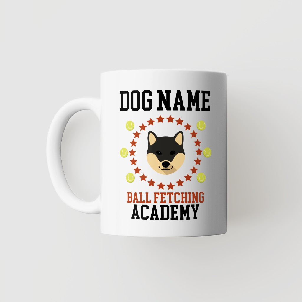 Ball Fetching Academy: Personalized {breedFullName} Mug