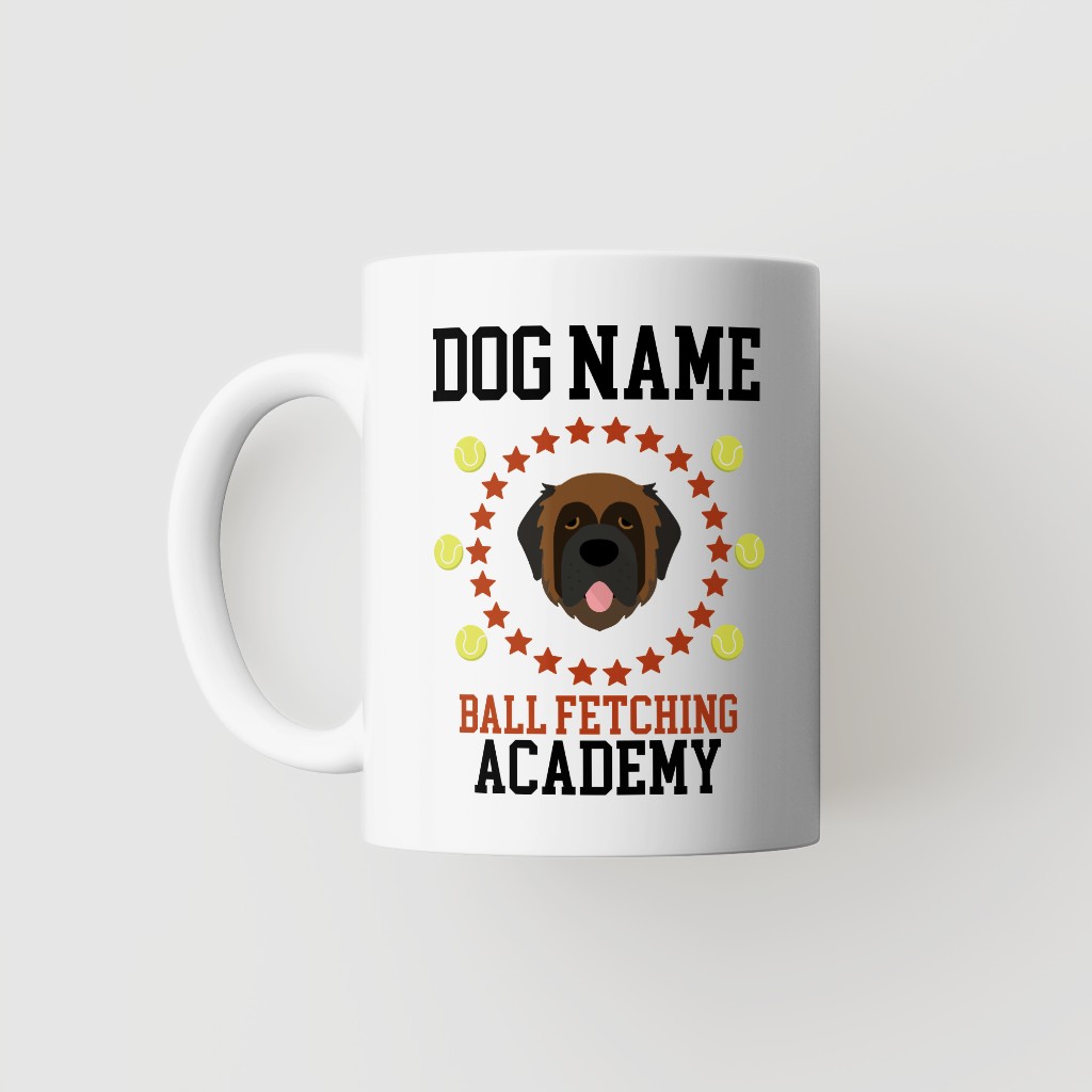 Ball Fetching Academy: Personalized {breedFullName} Mug
