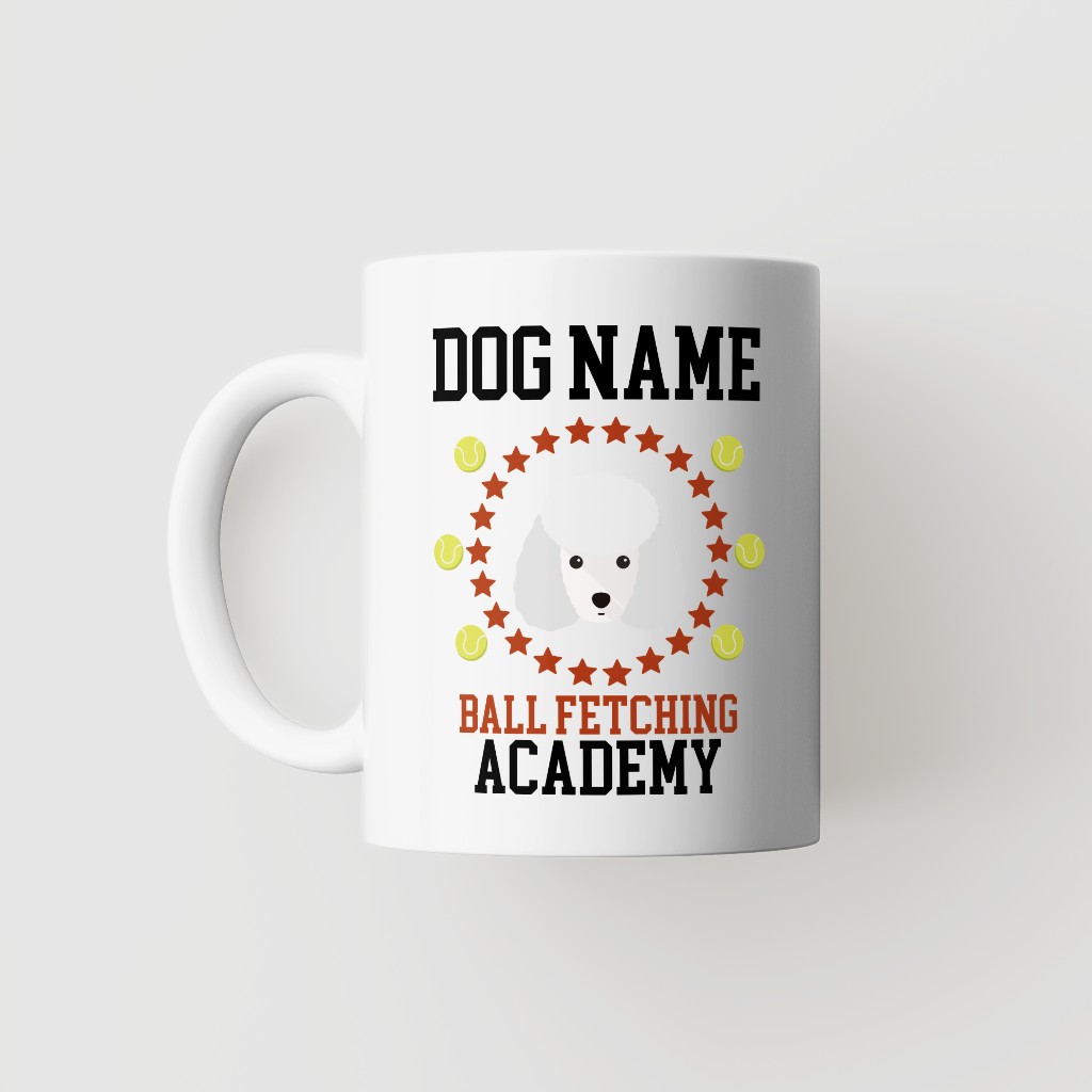 Ball Fetching Academy: Personalized {breedFullName} Mug