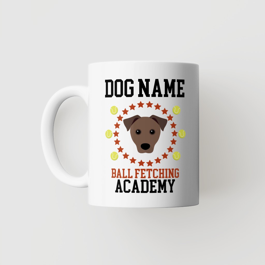 Ball Fetching Academy: Personalized {breedFullName} Mug