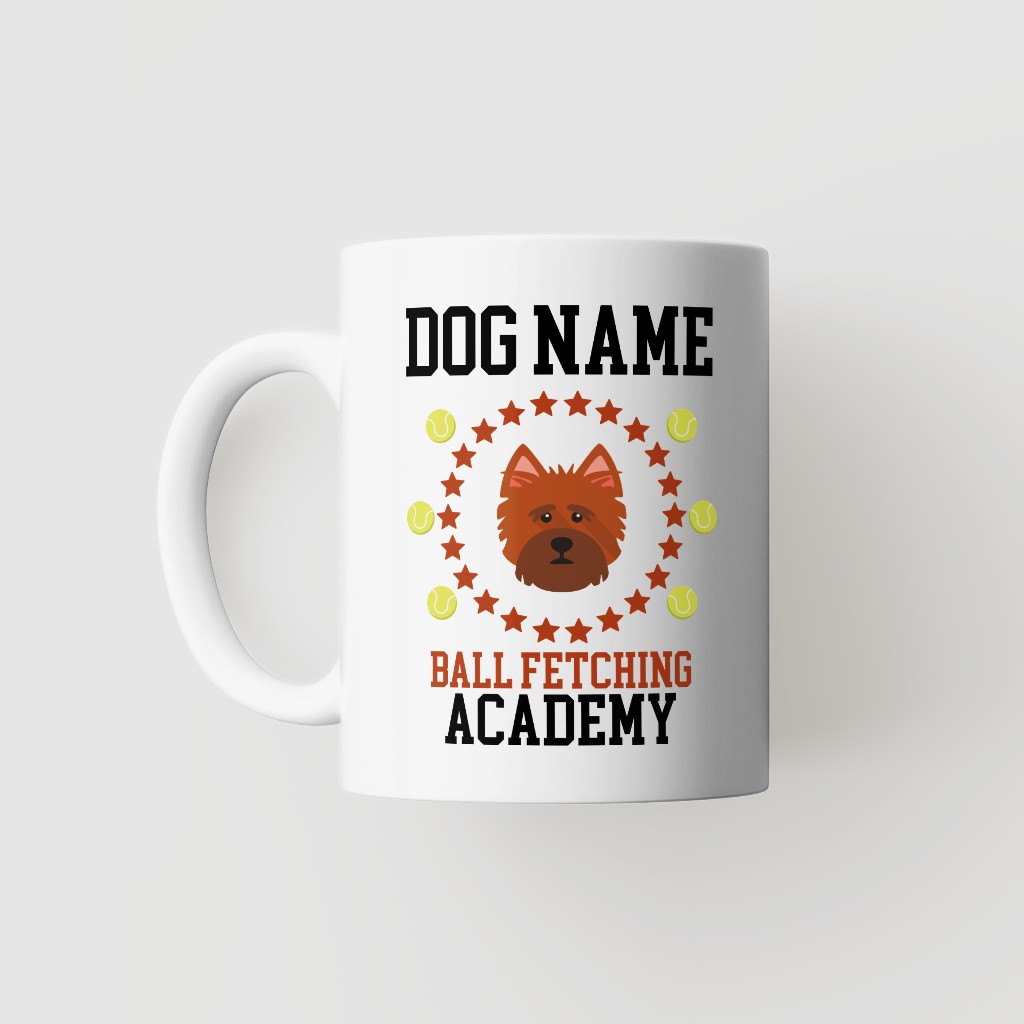Ball Fetching Academy: Personalized {breedFullName} Mug
