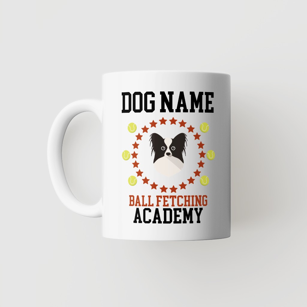 Ball Fetching Academy: Personalized {breedFullName} Mug