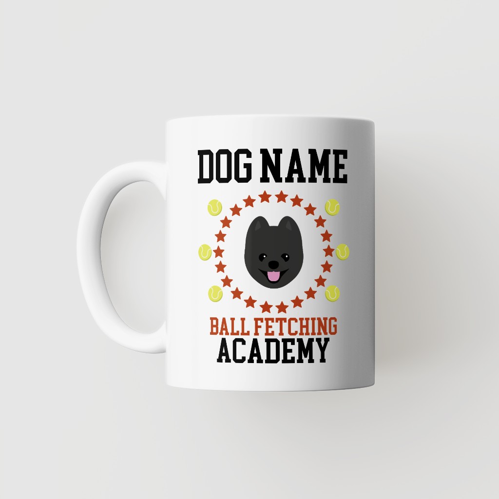 Ball Fetching Academy: Personalized {breedFullName} Mug