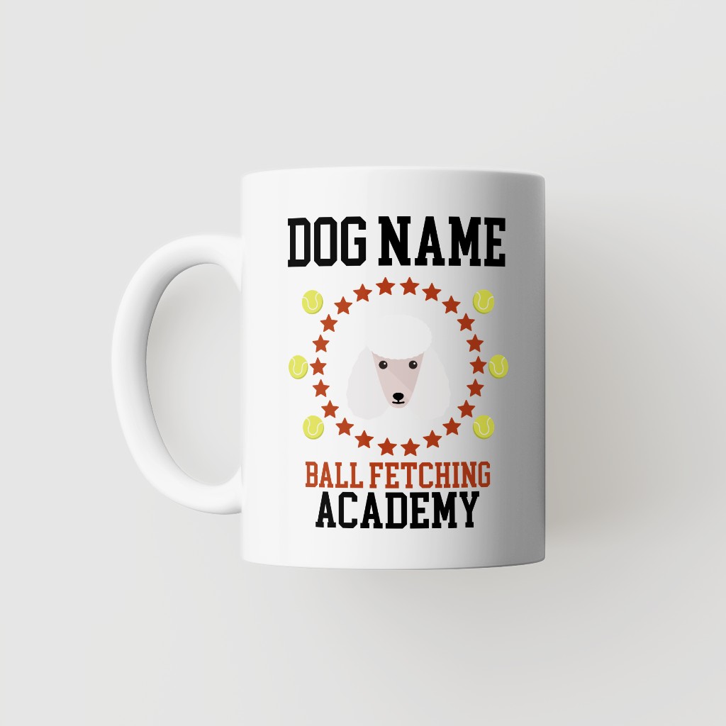 Ball Fetching Academy: Personalized {breedFullName} Mug
