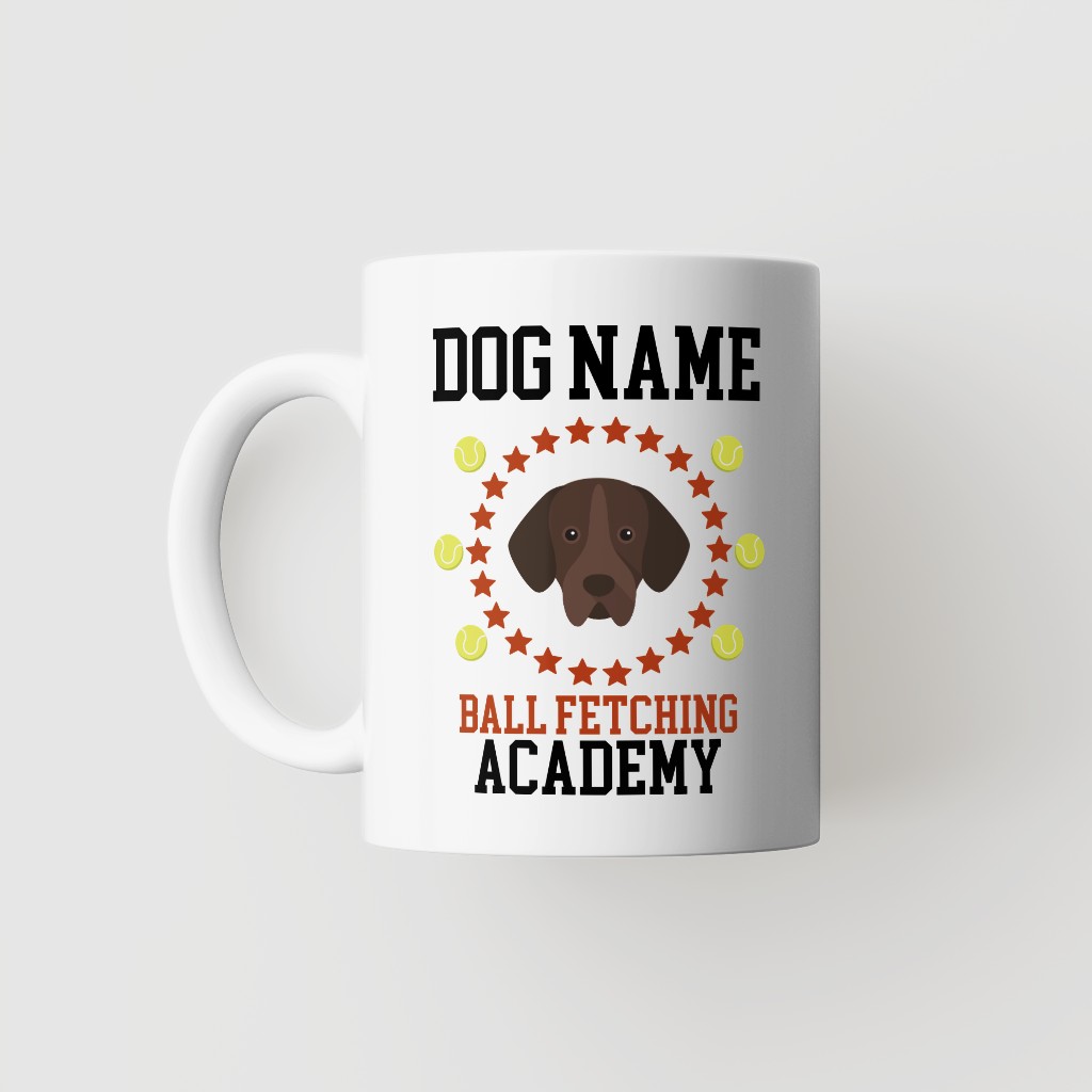 Ball Fetching Academy: Personalized {breedFullName} Mug