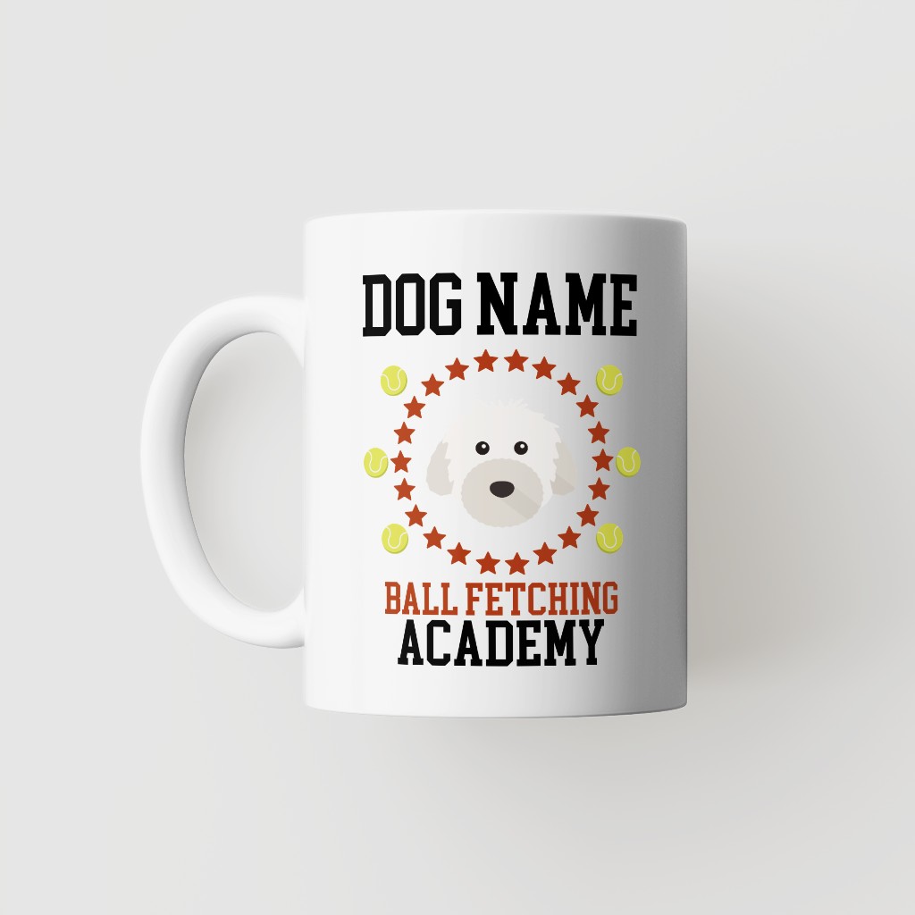 Ball Fetching Academy: Personalized {breedFullName} Mug