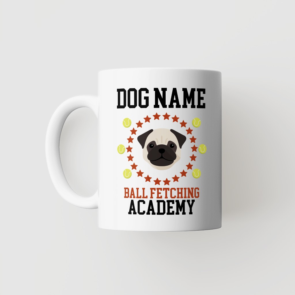 Ball Fetching Academy: Personalized {breedFullName} Mug