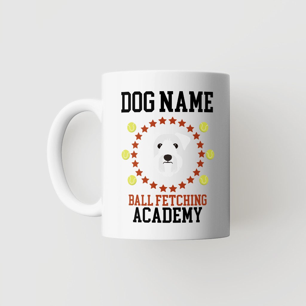 Ball Fetching Academy: Personalized {breedFullName} Mug
