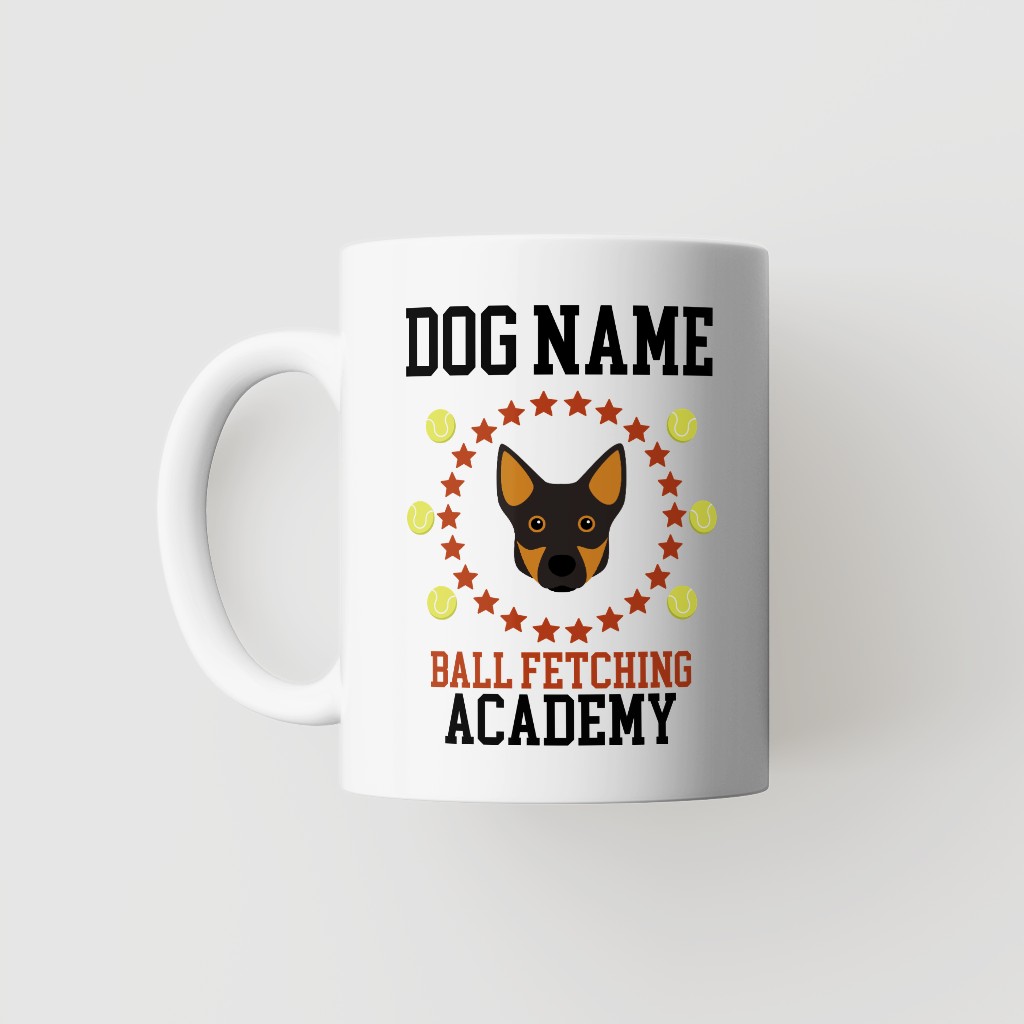 Ball Fetching Academy: Personalized {breedFullName} Mug