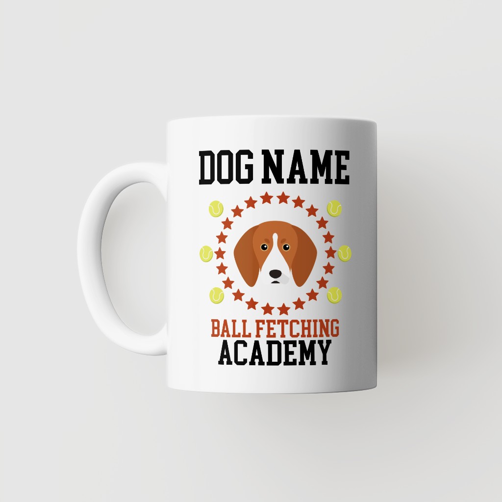 Ball Fetching Academy: Personalized {breedFullName} Mug