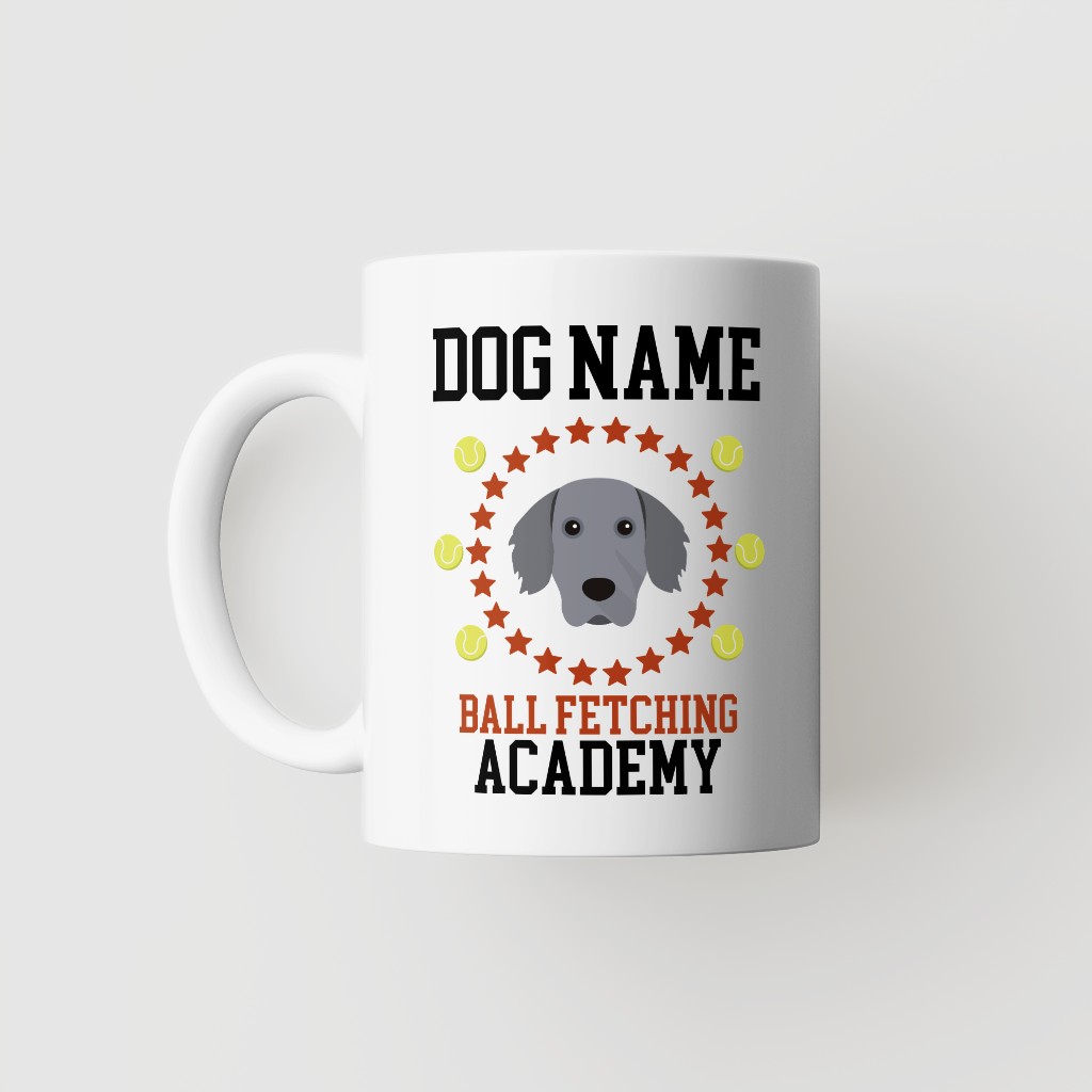 Ball Fetching Academy: Personalized {breedFullName} Mug