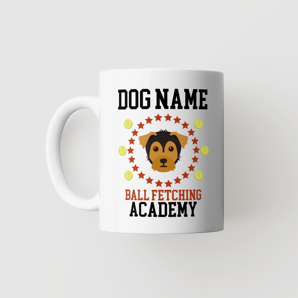 Ball Fetching Academy: Personalized {breedFullName} Mug