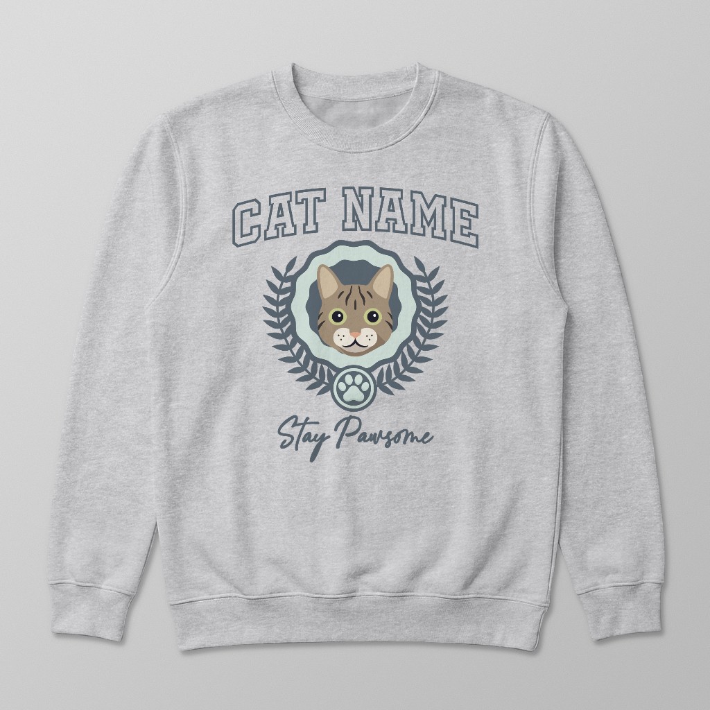 Stay Pawsome: Personalized {breedFullName} Sweatshirt