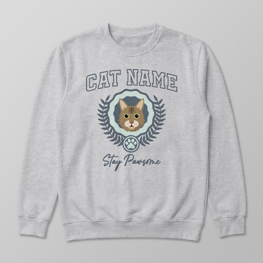 Stay Pawsome: Personalized {breedFullName} Sweatshirt