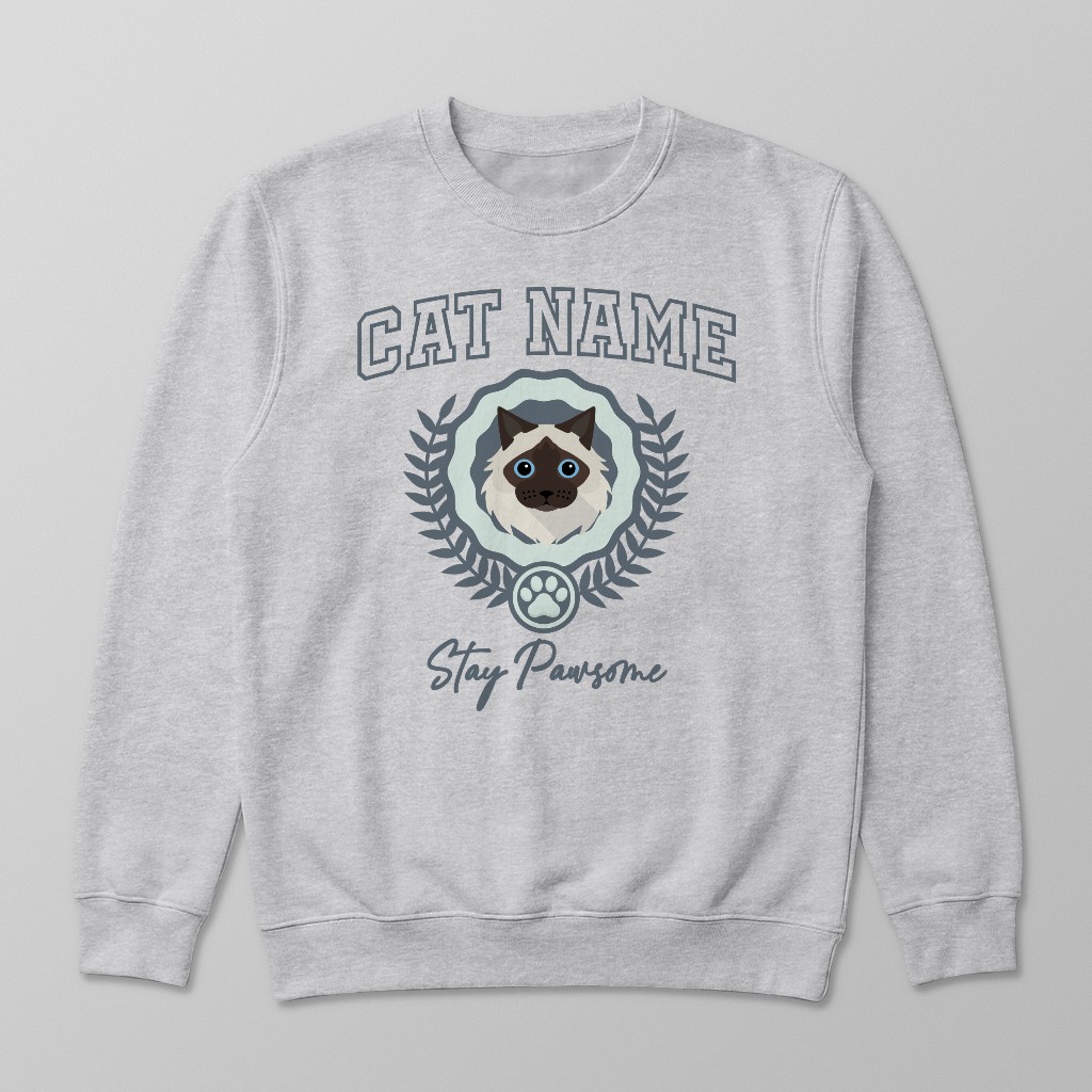 Stay Pawsome: Personalised {breedFullName} Sweatshirt