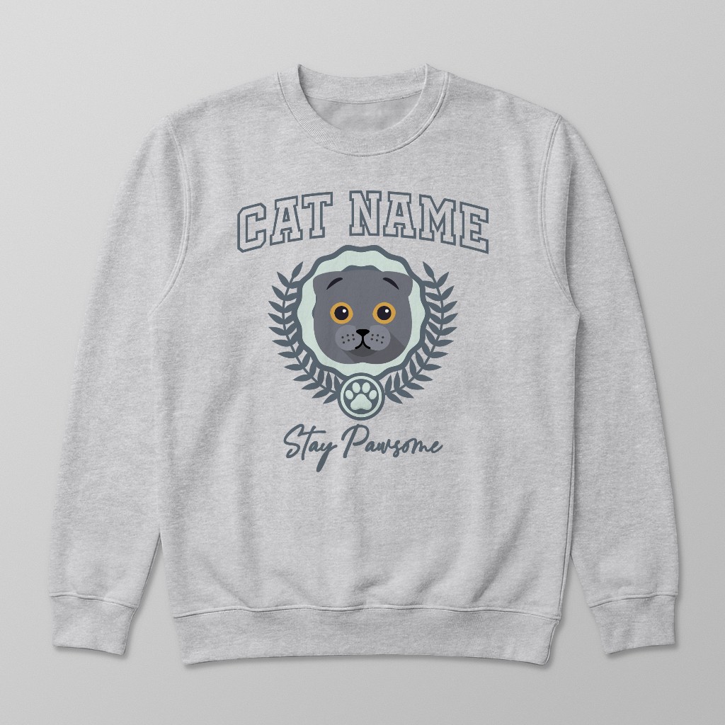 Stay Pawsome: Personalized {breedFullName} Sweatshirt