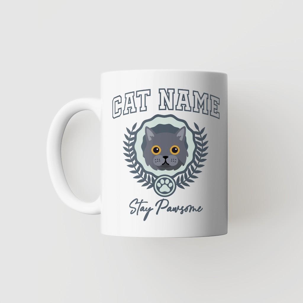 Stay Pawsome: Personalized {breedFullName} Mug