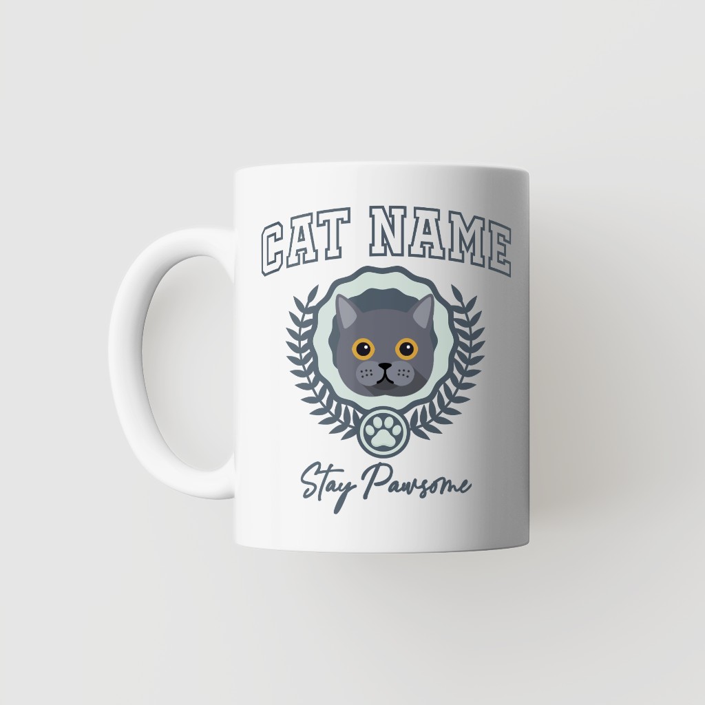 Stay Pawsome: Personalized {breedFullName} Mug