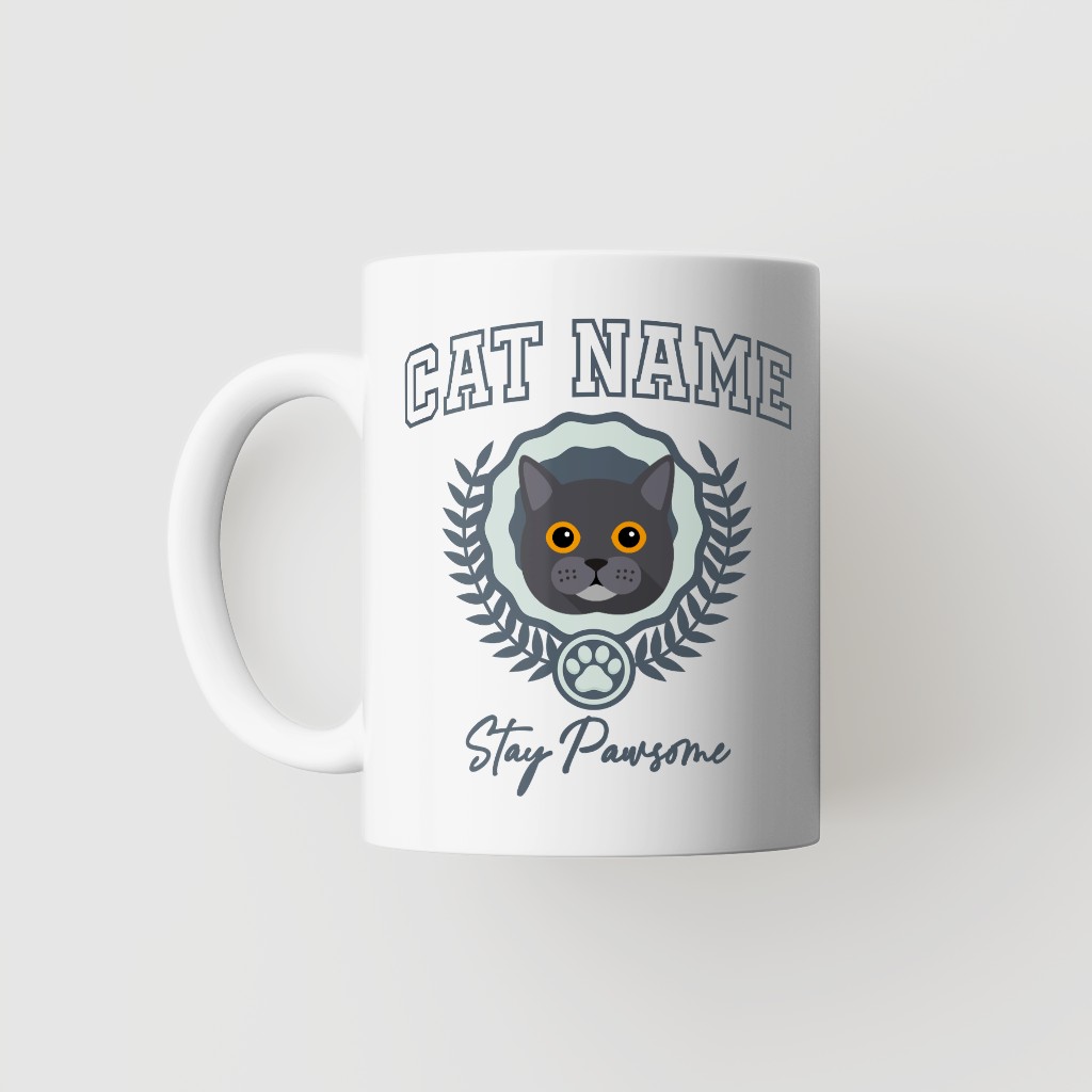 Stay Pawsome: Personalized {breedFullName} Mug