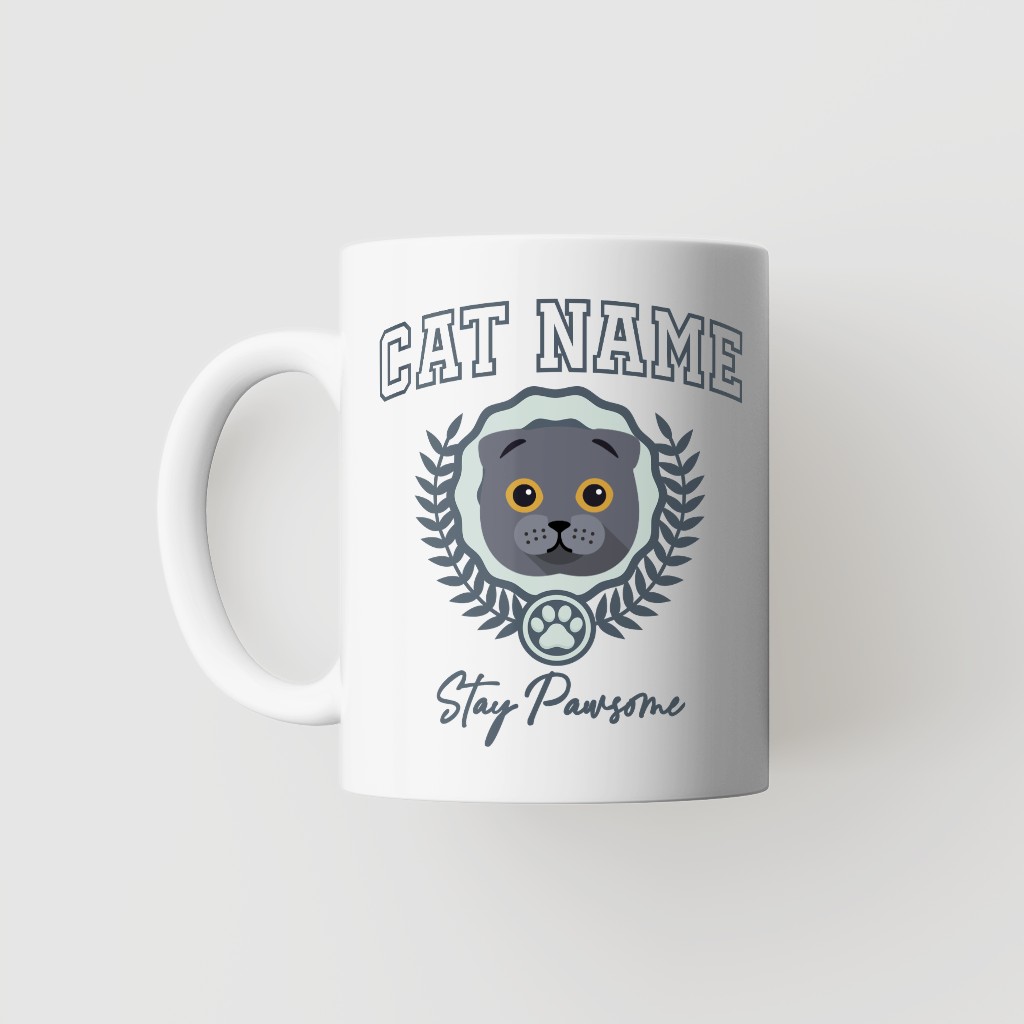 Stay Pawsome: Personalized {breedFullName} Mug